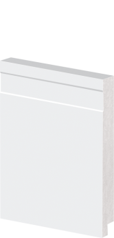 Rodapé em Poliestireno Arquitech 12cm de altura com friso 51012 - preço da Barra com 2,40