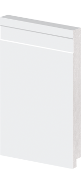 Rodapé em Poliestireno Arquitech 20cm de altura com friso 51020 - preço da Barra com 2,40