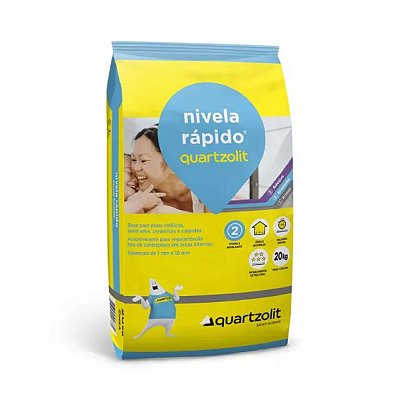 Massa Autonivelante Nivela Rápido Weber Quartzolit 20 kgs