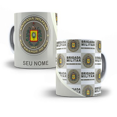 Caneca personalizada  Brigada Militar com nome