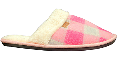 Pantufa Chinelo Soulk Peluciada Quentinha Xadrez 1090R