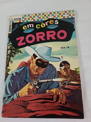 ZORRO EM CORES nº 01 - Ebal - Ed Ebal - ano 1970