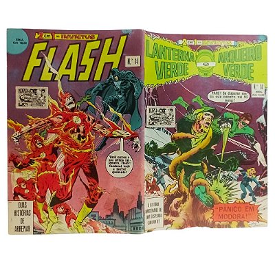 2 EM 1 - INVICTUS nº 14 ( FLASH & LANTERNA E ARQUEIRO VERDE ) - EBAL ano 1979