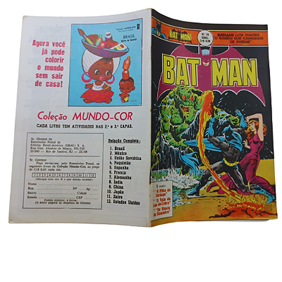 BATMAN nº 15 ( FORMATINHO COLORIDO ) - EBAL ano 1977