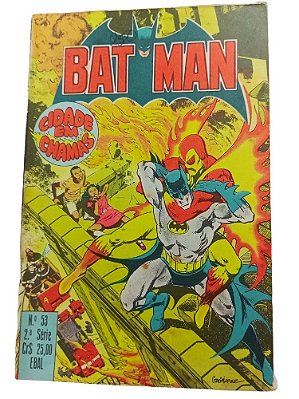 BATMAN nº 53 ( FORMATINHO COLORIDO ) - EBAL ano 1980