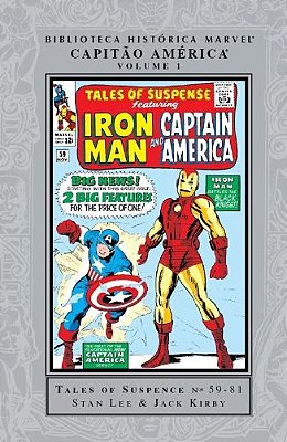 BIBLIOTECA HISTORICA MARVEL - CAPITÃO AMERICA 01 -  PANINI - CAPA DURA
