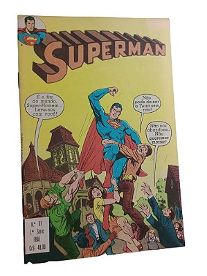 SUPERMAN nº 61 - 1ª SÉRIE ( FORMATINHO COLORIDO )  - EBAL ano 1981