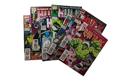 O INCRÍVEL HULK - Edições de nº  130 a 132 + 135 a 138 ( Formatinho ) Editora Abril