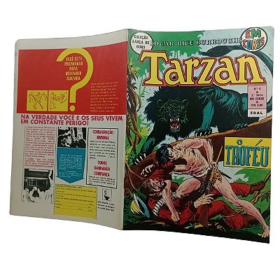 TARZAN EM CORES Nº 08 - 2ª SERIE  - ED EBAL - ANO 1973