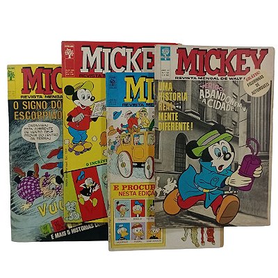MICKEY nºs 168,218,219,220 - anos 60 - ED ABRIL