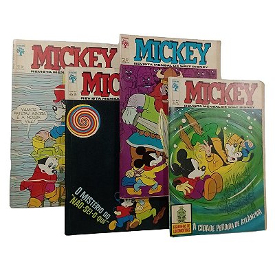 MICKEY nºs 186, 187, 188 e 189 - anos 60 - ED ABRIL