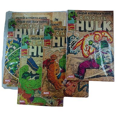 Coleção Histórica Marvel: O Incrível Hulk -  BOX COMPLETO COM AS 4 EDIÇÕES