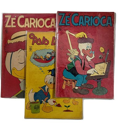 ZÉ CARIOCA - Lotinho com os nºs 1029, 982 e 989  anos 70 - Ed Abril