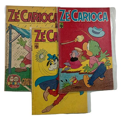 ZÉ CARIOCA - Lotinho com os nºs 1395, 1389 e 1337 anos 70 - Ed Abril