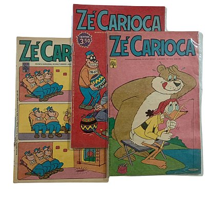 ZÉ CARIOCA - Lotinho com os nºs 1313, 1375 e 1315 anos 70 - Ed Abril