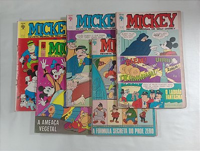 MICKEY nºs 195, 199, 201, 228 e 277 - ED ABRIL