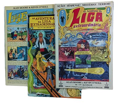 AS AVENTURAS DA LIGA EXTRAORDINÁRIA - ALAN MOORE - mini série em 3 partes