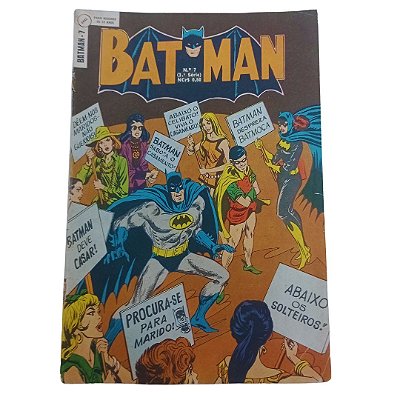 BATMAN nº 07 - 3 série - Ed Ebal - ano 1970