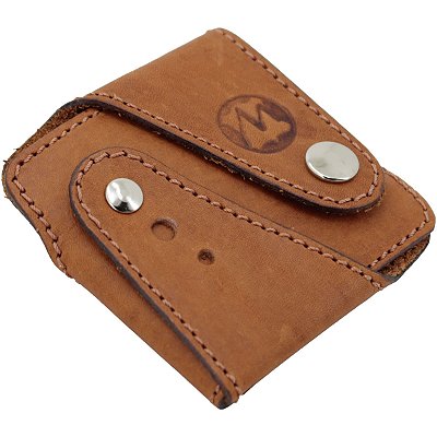 Porta Moedas Em Couro Quadrado caramelo - couro legítimo