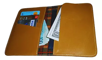 Capa Passaporte C/ 4 Divisórias - Cor Havana - Couro Legítimo