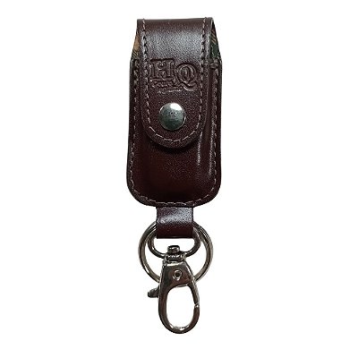 Chaveiro Porta Pen Drive Marrom