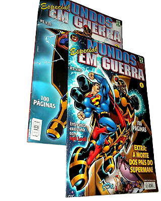 MUNDOS EM GUERRA - EXTRA A MORTE DOS PAIS SUPERMAN - MINI SÉRIE  em 2 partes - Ed ABRIL