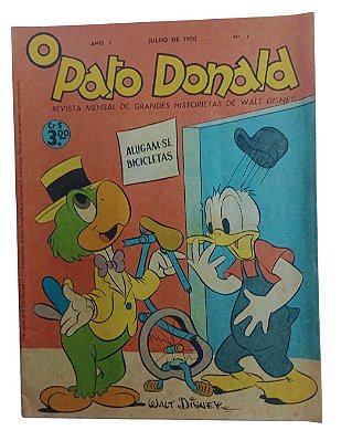 O PATO DONALD 01 ( FAC SIMILE ) JULHO 1950 - Editora Abril