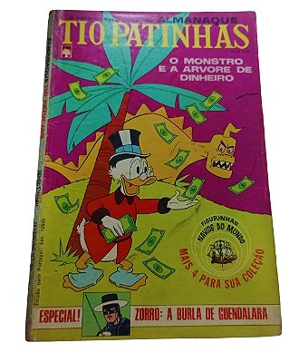 ALMANAQUE TIO PATINHAS Nº 55 - ANO 1970 - ED ABRIL com figurinhas