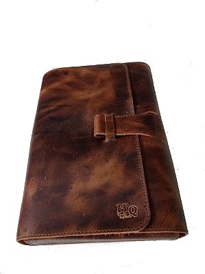 Capa Gibis Hqs Antigas Couro Legítimo / Ebal Rge Gep Gea X - COR OIL PINHÃO