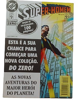SUPER-HOMEN Nº ZERO - 2ª Série - Ed Abril com Capinha colecionador