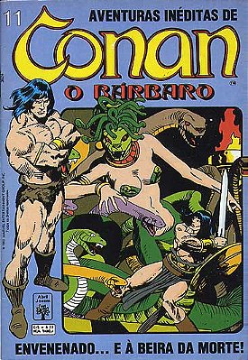 CONAN O BARBARO Nº 11 - Formatinho colorido - ED ABRIL