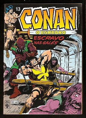 CONAN O BARBARO Nº 13 - Formatinho colorido - ED ABRIL