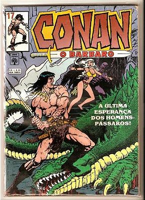 CONAN O BARBARO Nº 17 - Formatinho colorido - ED ABRIL