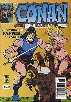 CONAN O BARBARO Nº 19 - Formatinho colorido - ED ABRIL