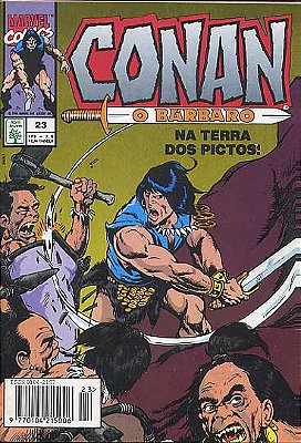 CONAN O BARBARO Nº 23 - Formatinho colorido - ED ABRIL