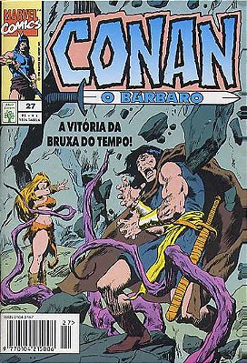 CONAN O BARBARO Nº 27 - Formatinho colorido - ED ABRIL