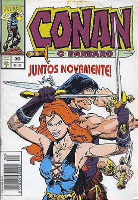 CONAN O BARBARO Nº 30 - Formatinho colorido - ED ABRIL