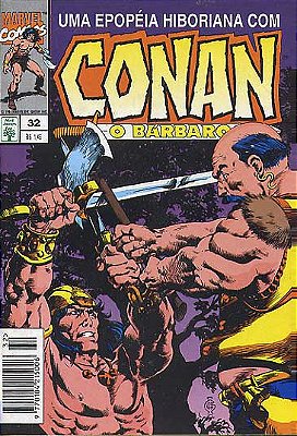 CONAN O BARBARO Nº 32 - Formatinho colorido - ED ABRIL