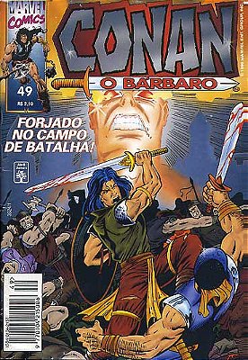 CONAN O BARBARO Nº 49 - Formatinho colorido - ED ABRIL