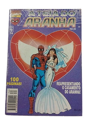 A TEIA DO ARANHA nº 74 - REAPRESENTANDO O CASAMENTO HOMEN ARANHA - Editora Abril
