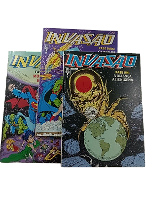INVASÃO - FASE UM : ALIANÇA ALIENÍGENA - MINI SERIE COMPLETA - ED ABRIL