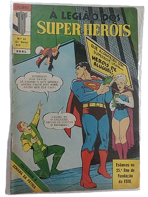 A LEGIÃO DOS SUPER-HEROIS Nº 23 - 2ª SERIE - ED EBAL