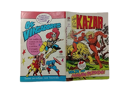 KA-ZAR Nº 01 - VOLTA AO MUNDO PERDIDO - ED BLOCH - ANO 1975