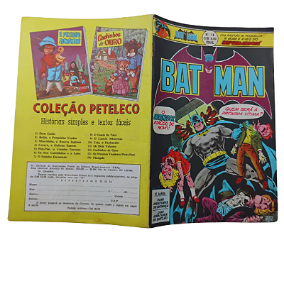 BATMAN nº 16 ( FORMATINHO COLORIDO ) - EBAL ano 1977