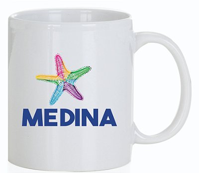 Caneca Cerâmica Branca Personalizada 325ml