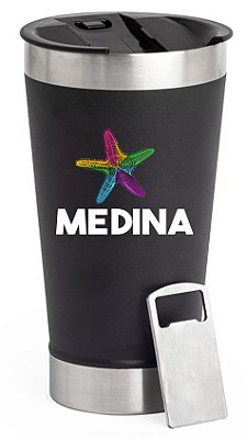 Copo Térmico Inox 500ml Personalizado com Abridor