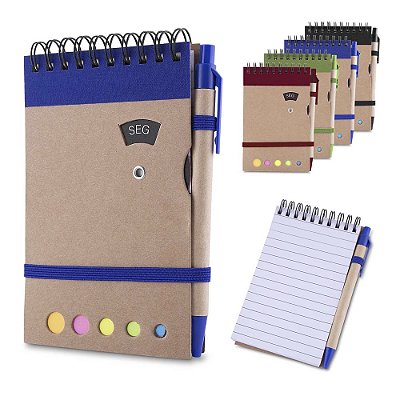 Caderneta com caneta. (14,5x9)cm.