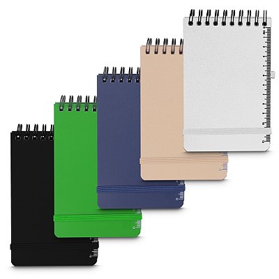 Mini Caderno Capa em PP. (14,7x9,0)cm.