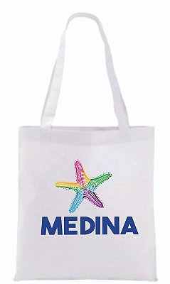 SACOLA SUBLIMÁTICA BRANCA 32X38 COM ALÇA  - Poliester