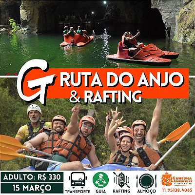 ZZZC3 - Day Use 15/Mar - Gruta do Anjo + Almoço + Rafting